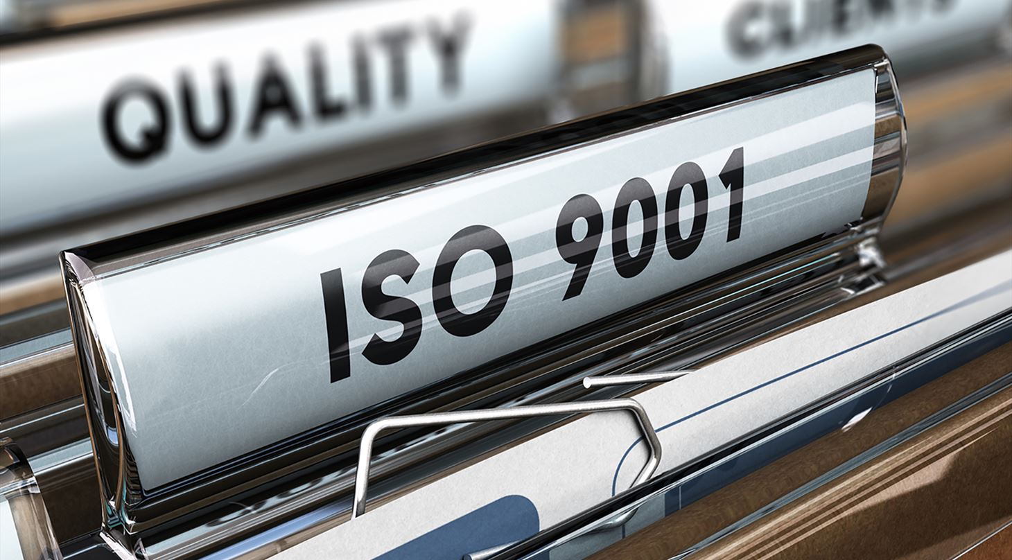 Kartotek med visning af ISO 9001